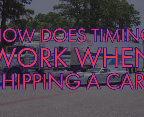 how does timing work when shipping a car