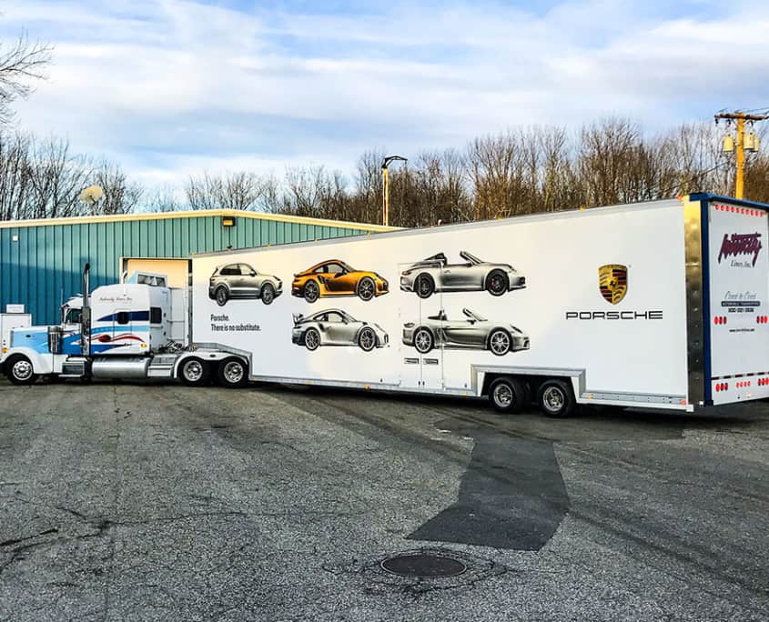 intercity lines enclosed auto transport trailers