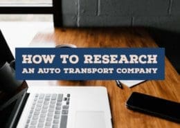 research an auto transport company