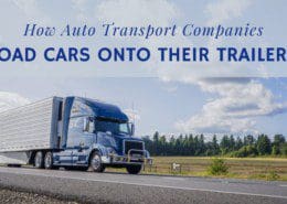 How Auto Transport Companies Load Cars Onto Their Trailers