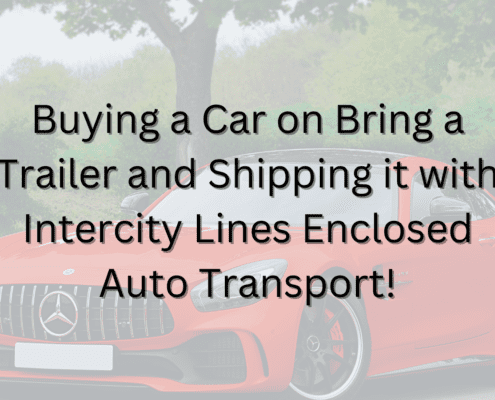 Buying a Car on Bring a Trailer and Shipping it with Intercity Lines Enclosed Auto Transport!