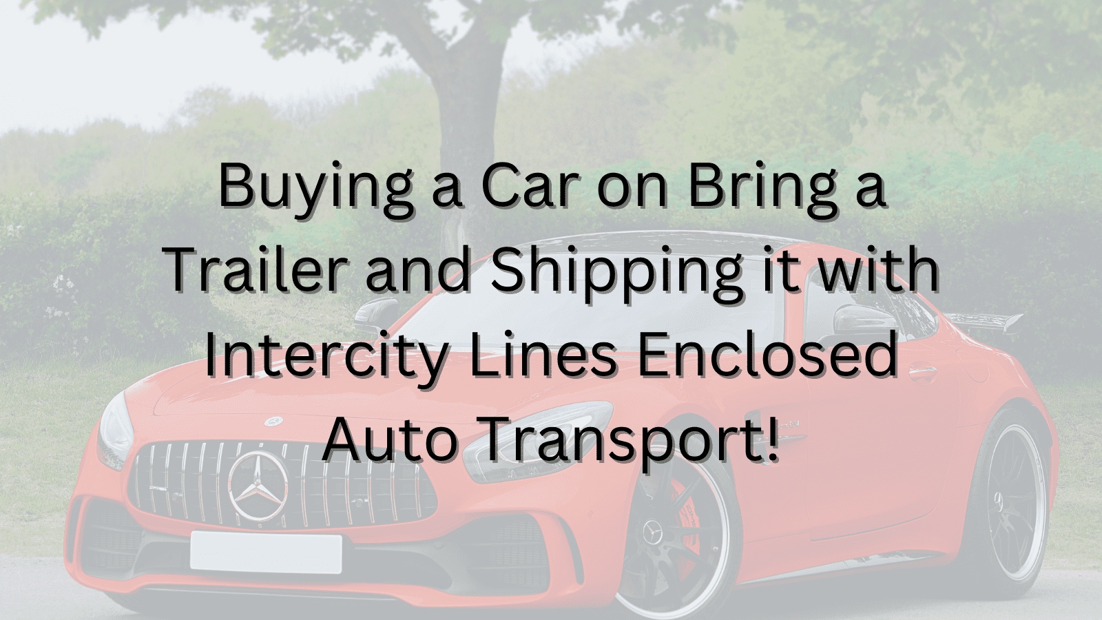 Buying a Car on Bring a Trailer and Shipping it with Intercity Lines Enclosed Auto Transport!