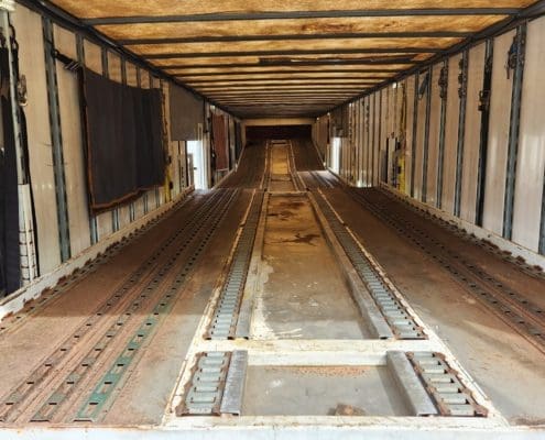 interior of kentucky trailer enclosed 6 car carrier for sale
