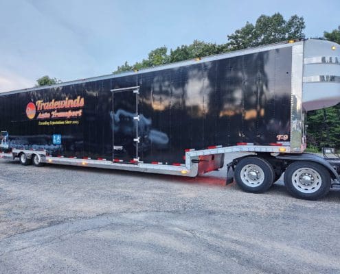 kentucky trailer for sale with liftgate and interior decks